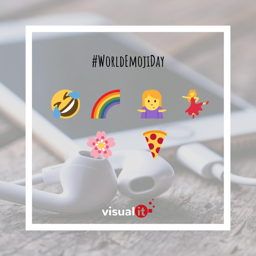 VisualitWorks's tweet image. ¿Sabías que el #WorldEmojiDay se celebra el 17 de julio por la sencilla razón de que es la fecha que figura en el #emoji calendario de los dispositivos iOS? 📅📅📅
