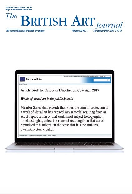 Latest #BritishArtJournal editorial on restriction of image use @Tate @NationalGallery contrary to EU #Copyright Directive – and forced registration to see images clearly online dnhdesign.com/BAJ/EdXX1.pdf Contrast eg @BM_AG @rijksmuseum @metmuseum @YaleBritishArt #copyrightdirective