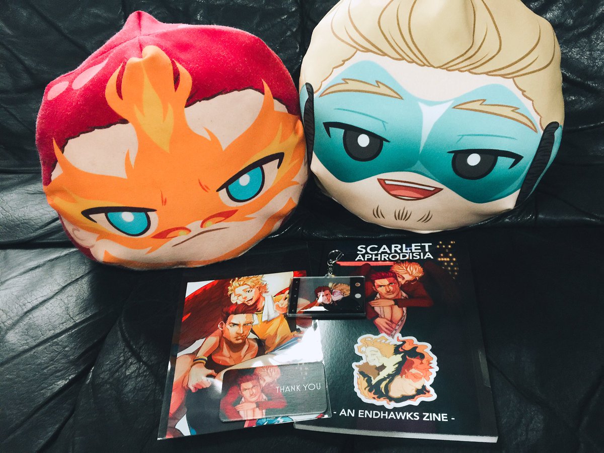 I bought a bunch of things months back, so packages are slowly making their way to me but idk which ones are arriving at any given time. But this was a rly pleasant surprise!! My bois are home 😭

Not pictured: me dying

Thank you for a wonderful merch bundle <a href="/endhawkszine/">Scarlet Aphrodisia @ SHOP CLOSED 🔥</a> 🔥🦅✨
