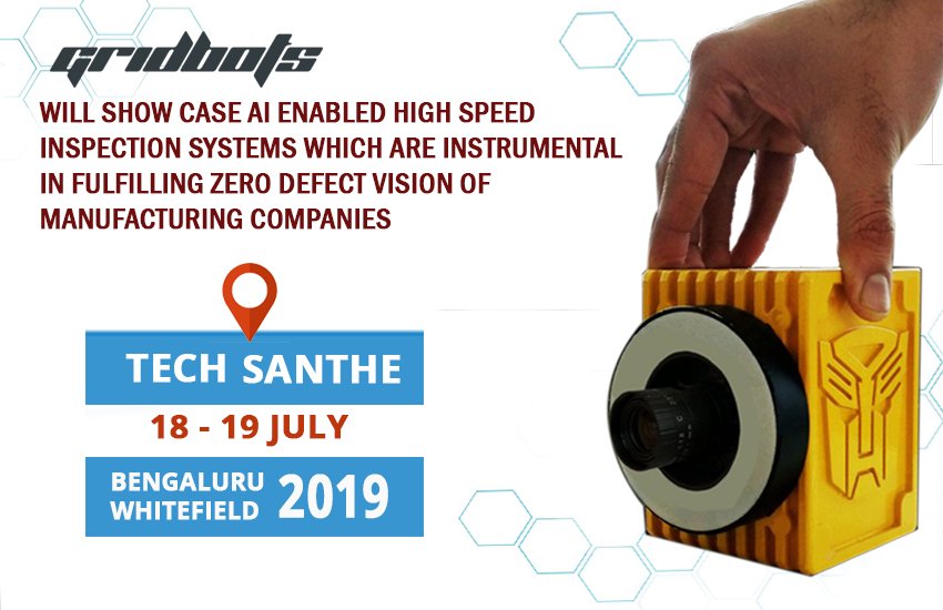 gridbotsPR's tweet image. Be There To Explore Our AI Enabled High Speed Inspection System At Tech Santhe 2019 [Zinnov Confluence 2019] #machinelearning #innovation #pharmaceuticals #highspeedinspectionsystem #rpa #robotics #automation #machinevision #industrialrobots #ai #bengaluru #techsanthe #zerodefect