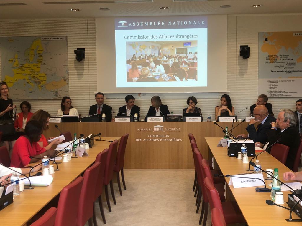 AN_AfEtr's tweet photo. La #CAE a procédé, hier, à l'audition de Mme Larigauderie, secrétaire exécutive @IPBES et de @YannWehrling, ambassadeur délégué à l'environnement sur le dernier rapport de l'#IPBES et sur les ambitions de la France en matière de lutte pour la préservation de la #biodiversité 🌿 https://t.co/ksT7CKItuv