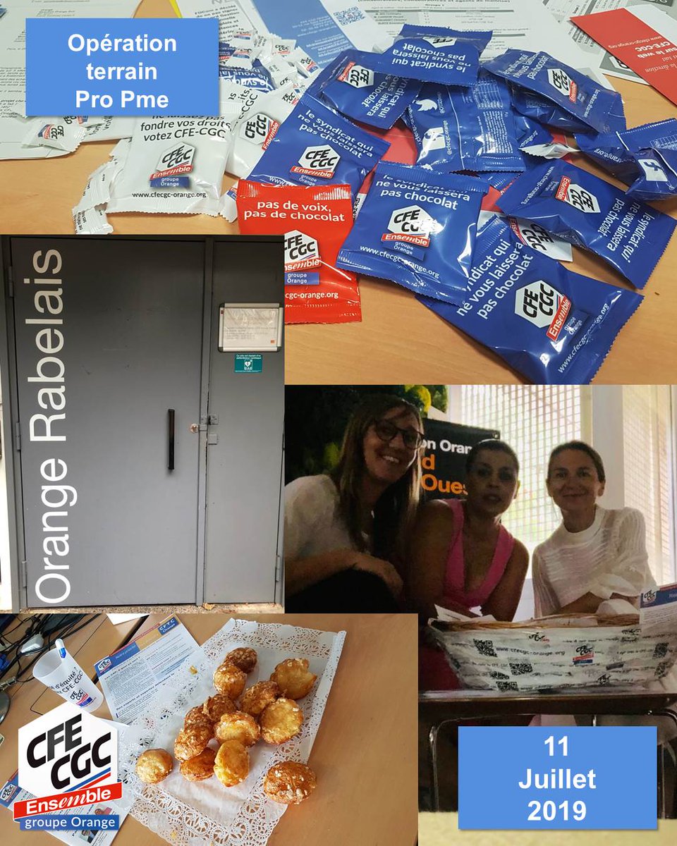 CFECGCOrange's tweet photo. #RetourEnImage de la rencontre avec les salariés Pro-Pme du site @Orange #Rabelais de #Montpellier
#portraitdequipe #chouquettesmagiques https://t.co/UDfpmKlXUz