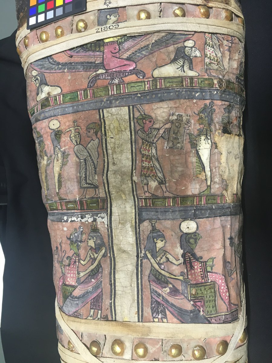 JoanneDyer_BM's tweet image. This little guy originally from #Hawara was in the imaging lab @britishmuseum #ScientificResearch yesterday for #MultiSpectralImaging in readiness for his travels as part of the &quot;Egyptian Mummies: Exploring Ancient Lives&quot; touring exhibition. #mummyportrait @mbamtl @MVandenbeusch