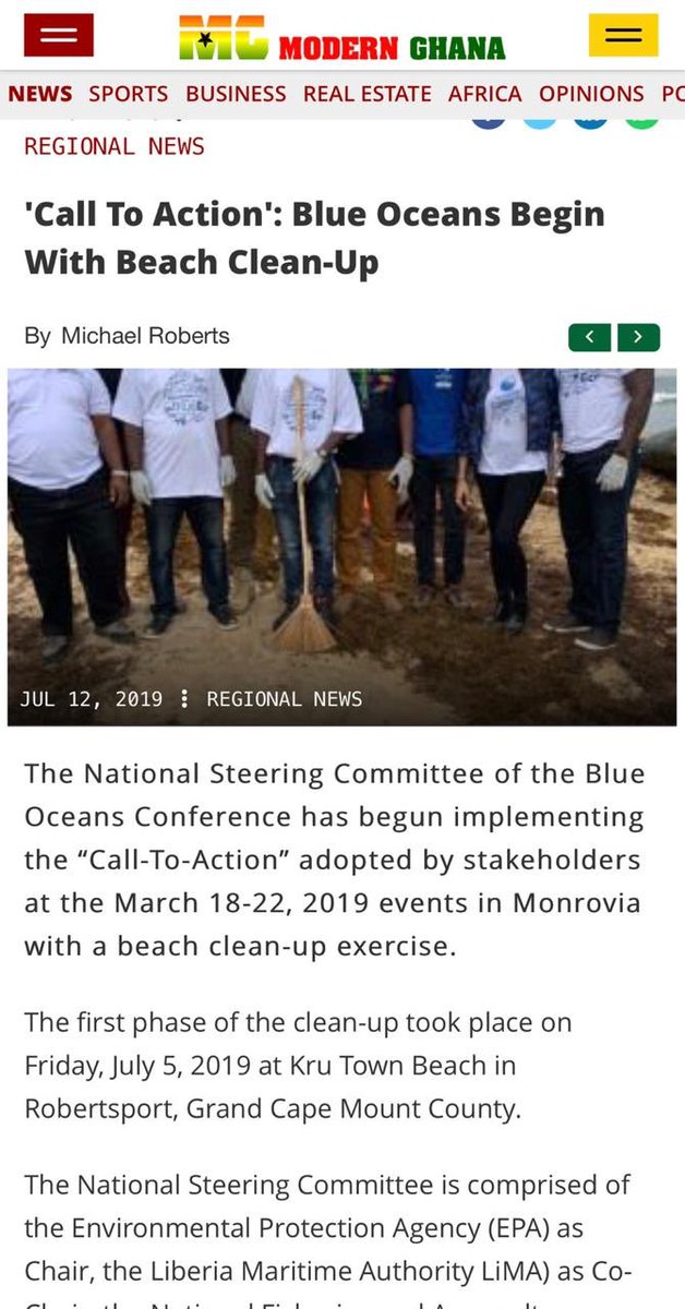 BlueOceansLIB's tweet photo. Hot off press! 📰📰📰 Everyone is talking about our upcoming “Call To Action Youth Forum” Click the link in our bio to learn more! 🇱🇷🌊 #blueoceansconferenceliberia #conservationinternationalliberia  #liberia #sweden #oceanconservation #trashtag #climatechange #marinepollution https://t.co/xM4Rnt4SBL