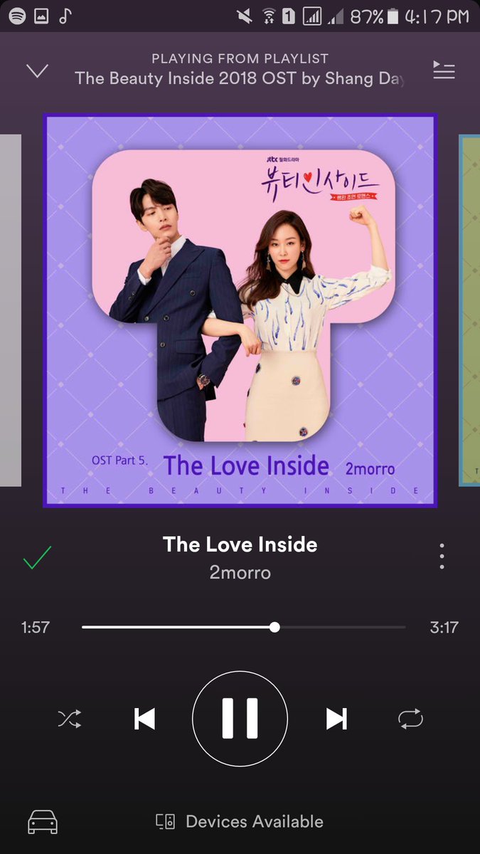 xxIzzy12xx's tweet photo. I love the OST. #LSS #TheBeautyInside #LeeDaHee #AhnJaehyun #SeoHyunJin #KangSara #RyuEunho https://t.co/dUNst7ougz