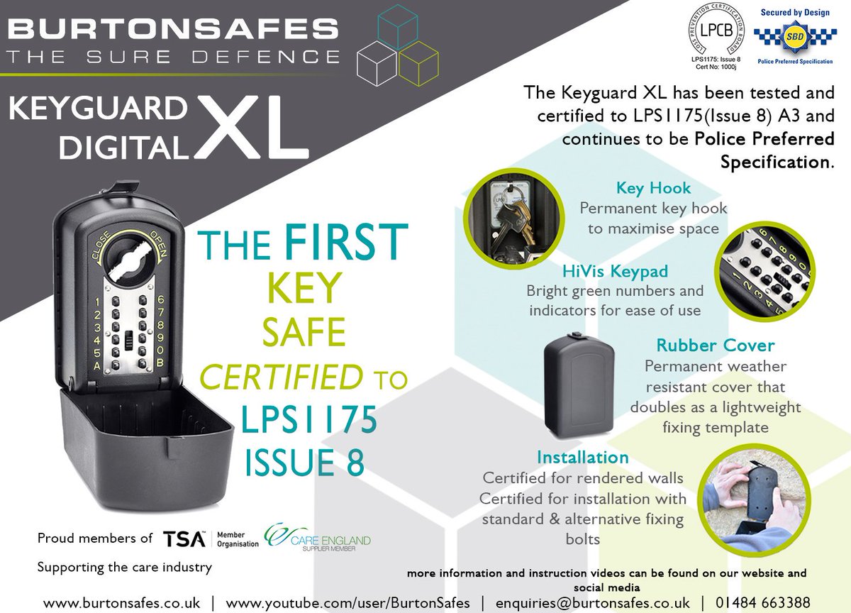 KeyguardXL's tweet photo. #thesuredefence #keyguardxl #thefirst #keysafe #tsa #careengland #certified #policepreferredspecification https://t.co/C7QpNQJLof