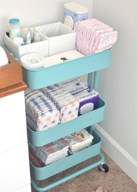 18. Nappy organizer/stationUtk guna letak baby essentials such as diapers, cream, bottles, toys etc utk bagi nampak lagi kemas la. Ada yg portable, hanging type or station (mcm dlm 3rd picture). Boleh la hint2 tanya parent tu dulu ke haha