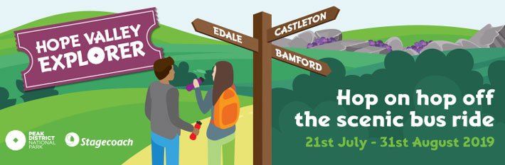PDNPAPlanning's tweet photo. If you are travelling around the Hope Valley this summer, you may want to consider using the new Hope Valley Explorer bus service. News about the service and details are available at https://t.co/th6m4SFRU0 https://t.co/LuvLhoWLEe