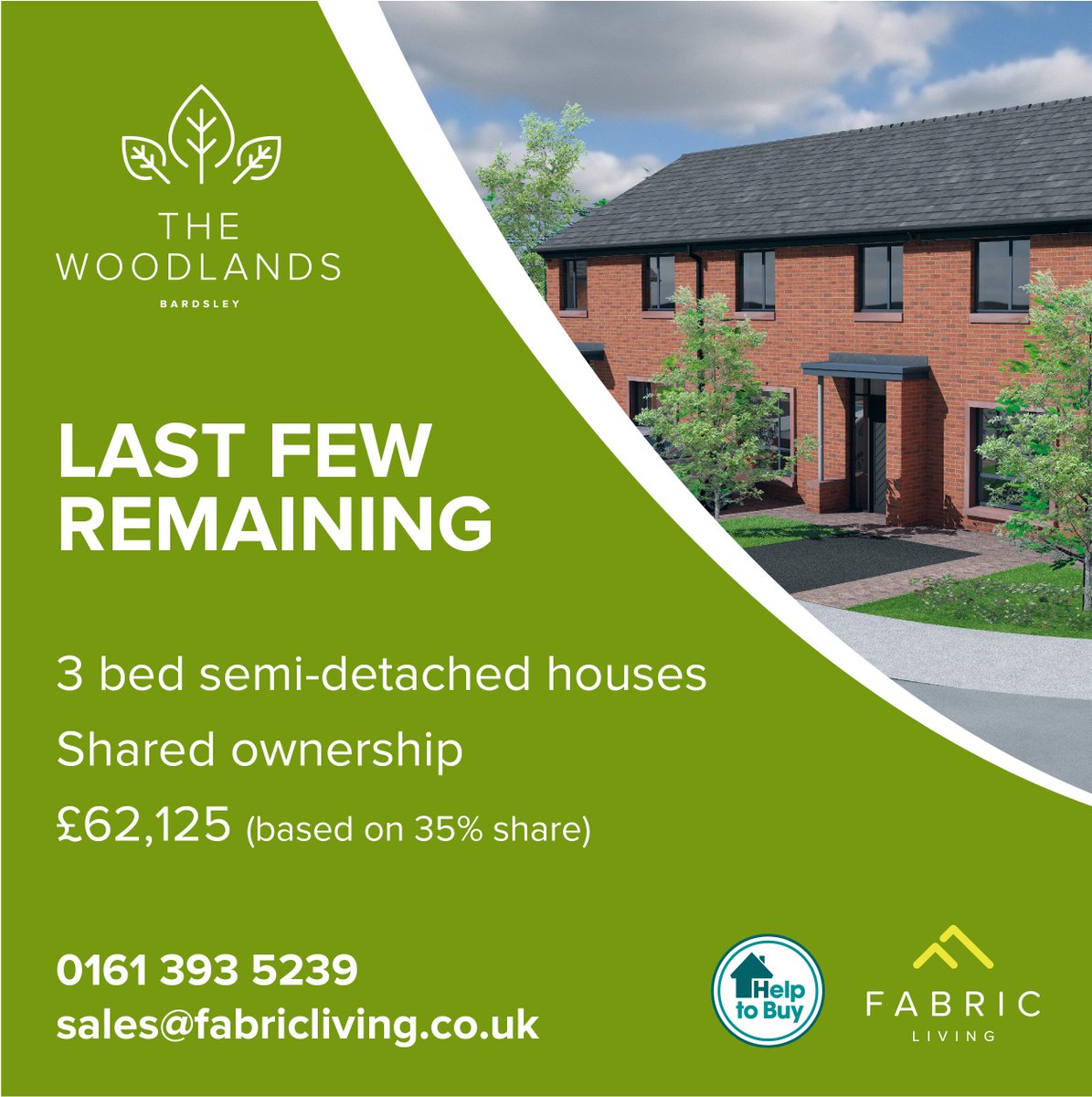 FabricLivingUK's tweet photo. Are you looking for a #newhome in #Oldham? 🏡

Come &amp; join us for our open evening tomorrow from 4pm - 7pm at our Woodlands development in Bardsley.  View the stunning 3 bedroom #family homes we have available through #sharedownership. 

Further details are below. ⬇️ https://t.co/5JtKocFq5B