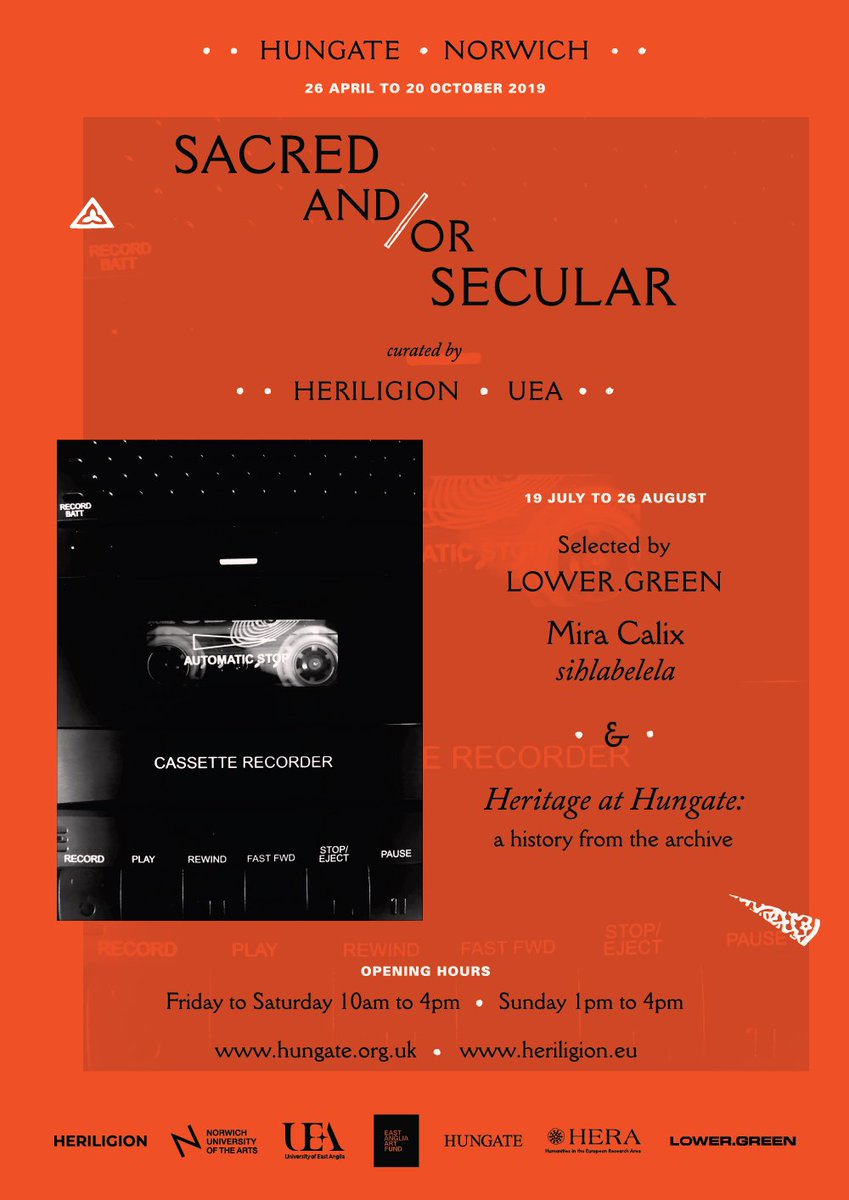 Earlier this year we invited sound artist and composer <a href="/miracalix/">Mira Calix</a> of <a href="/WarpRecords/">Warp Records</a> to realise a new work @HMA_norwich. Mira's sound sculpture 'sihlabelela' opens this Friday. Please join us from 1730ish onwards (drink provided). Read more here: drive.google.com/file/d/1GYZD3V…