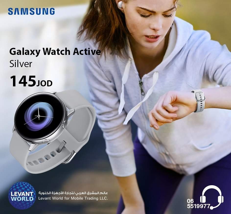 Levant_world's tweet photo. الجيل الجديد من ساعات Galaxy Watch Active
تصميم رياضي متقن يحافظ على أسلوب حياة رياضي دون التقيد بالنمط المعتاد #عالم_المشرق_العربي_لتجارة_الأجهزة_الخلوية الوكيل الرسمي والمعتمد لأجهزة سامسونج موبايل في المملكة
065519977
#GalaxyWatchActiv #Galaxy #Bluetooth #Samsung #LevantWorld https://t.co/8s929LLYDX