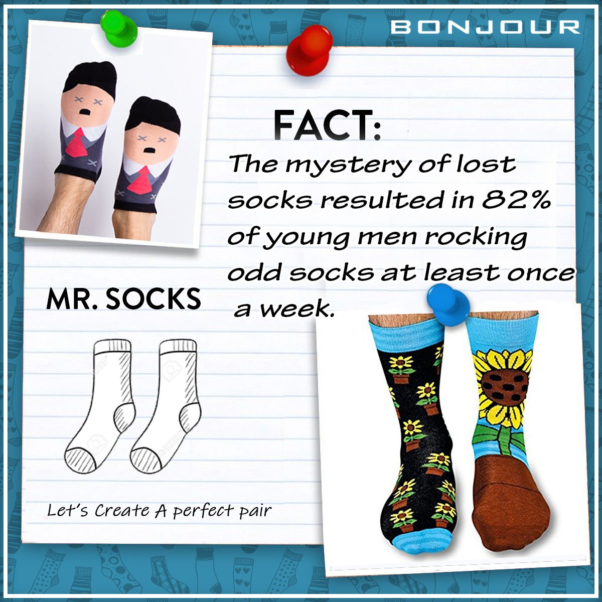 Bonjour_socks's tweet photo. Just a young man ๐จ thing... ๐๐
#MrSocks #Swag #CoolSocks #MissingSocks #OddSocks #Men #MysteriousSocks #BonjourSocks #BonjourGroup https://t.co/OT8uZZZaiA