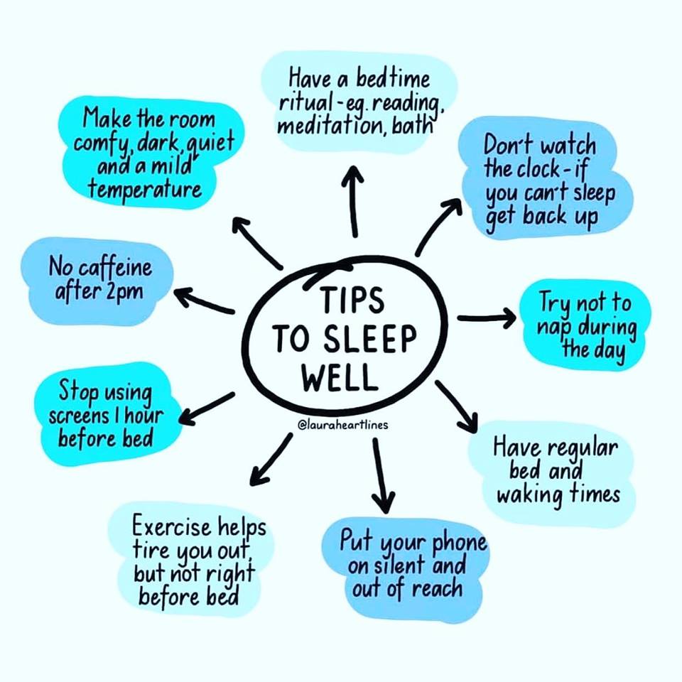 ImpactTelford's tweet photo. Struggling to sleep? Maybe some of these tips can help. (Pic from Lauraheartlines on Instagram) https://t.co/K9vUP1gimE