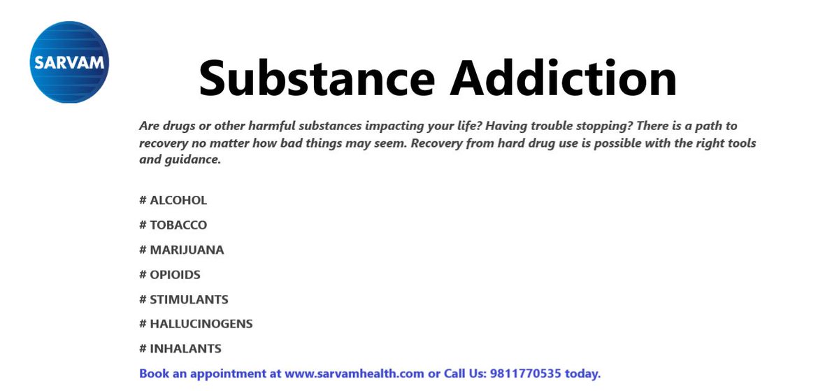 CenterSarvam's tweet photo. #SubstanceAddiction has been defined as a chronic condition, which often relapses into brain disease that results in compulsive substance seeking and use. It is considered as a brain disease when the users take drugs, it results in structural and functional changes in the brain. https://t.co/VU0RXRuFoR