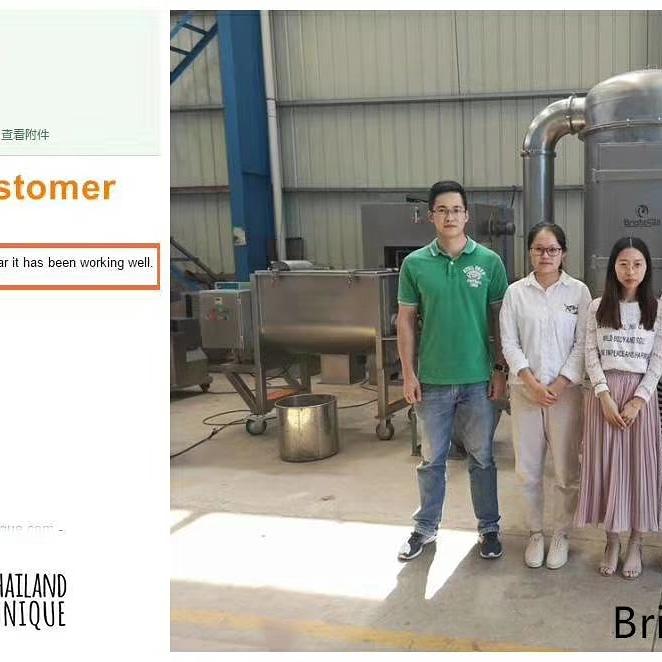 Monicaliulijuan's tweet image. The comment from our Thai customer after using our BSP  ultura-fine pulverizer machine for some time.
#AirClassifierMill #PulverizerMachine