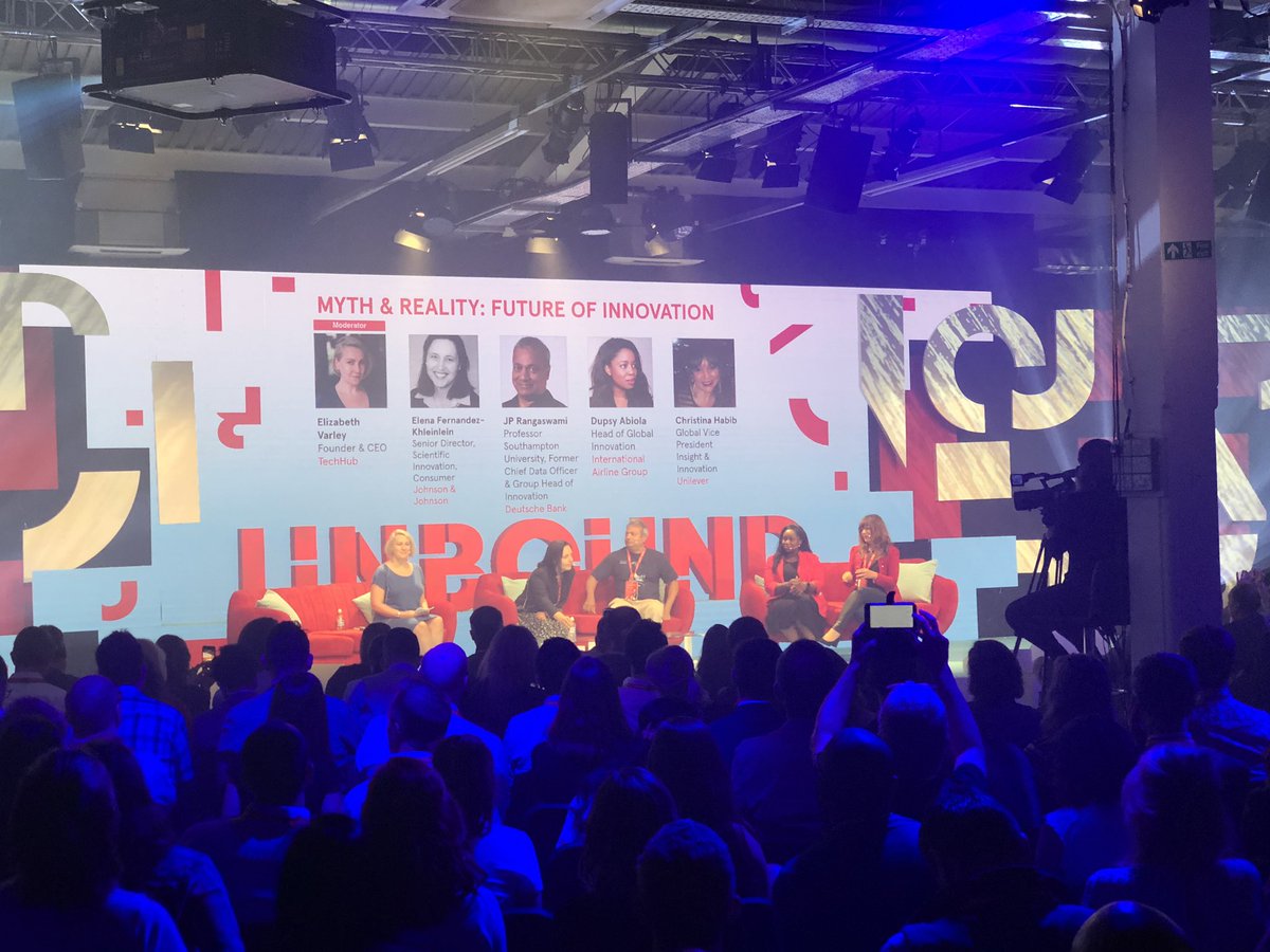 Great panel to start #UnboundLDN future of innovation. It’s about innovation AND adoption