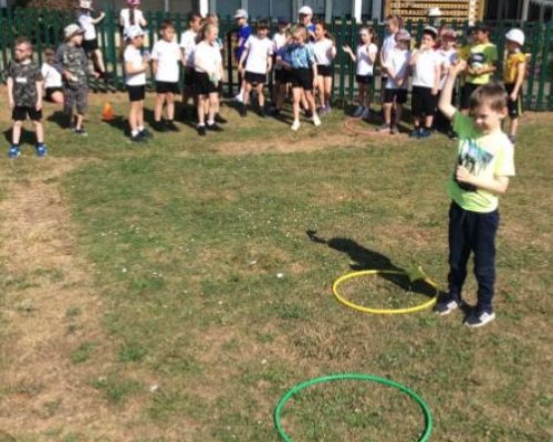 LongmeadowPSch's tweet photo. Y2 Red: Sports Day: Well done to everyone in Red Class today for trying their best in all of the events set up today.  https://t.co/ZLjNZdW3sf https://t.co/725T9JgZVz