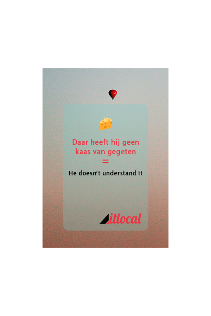 itlocal2's tweet photo. Perhaps the #lactoseintolerant can appreciate the irony of this #flemishidiom? The literal translation is “He hasn’t eaten any cheese from that” #itlocal #itlocalization #translation #localize https://t.co/DOCp6JHXrF
