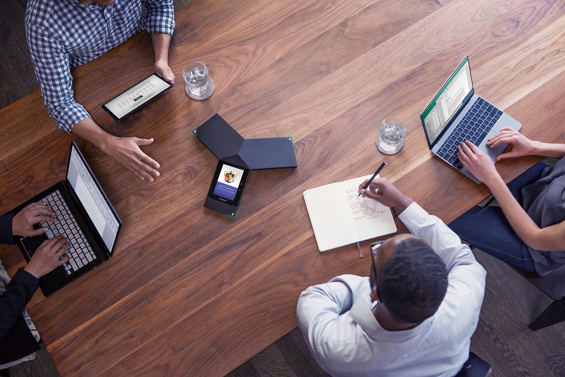 PolyCompanyAPAC's tweet photo. Join your #MicrosoftTeams meetings through #PolycomTrio smart conference phone with just a couple of taps. No fuss, no hassle. Learn more here 👉🏼  https://t.co/x7LYz2V9ug https://t.co/9mWoRuN4B0