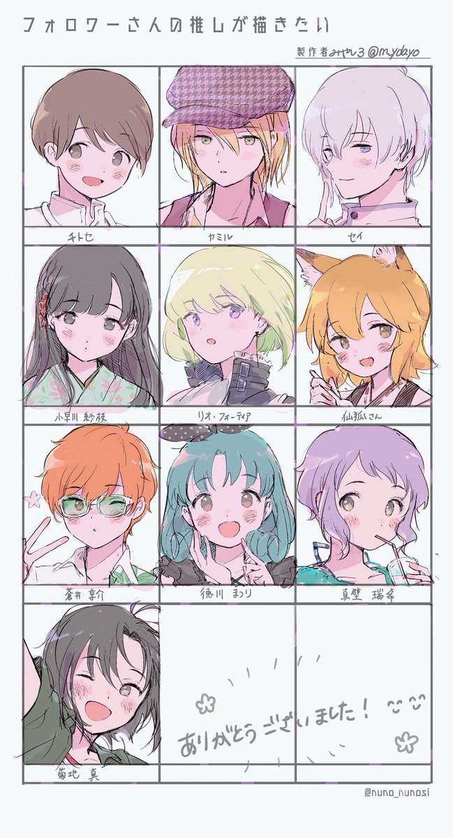 とても楽しかったですありがとうございました☺️ #フォロワーさんの推しが描きたい 