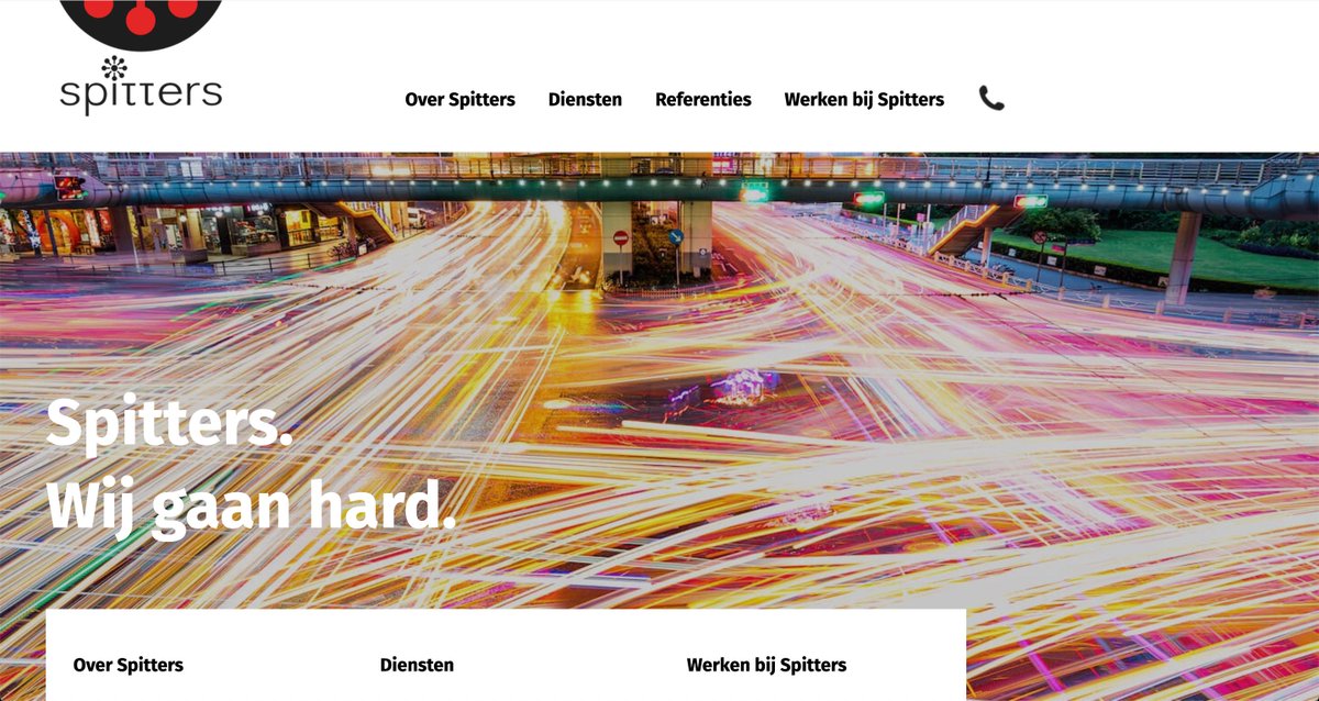 Het gaat hard in de telecom, met steeds grotere en snellere netwerken. Maar wij gaan nóg harder: Spitters is in enkele jaren uitgegroeid tot een grote speler in glasvezel en coax. Bezoek onze nieuwe website: spitters.nl