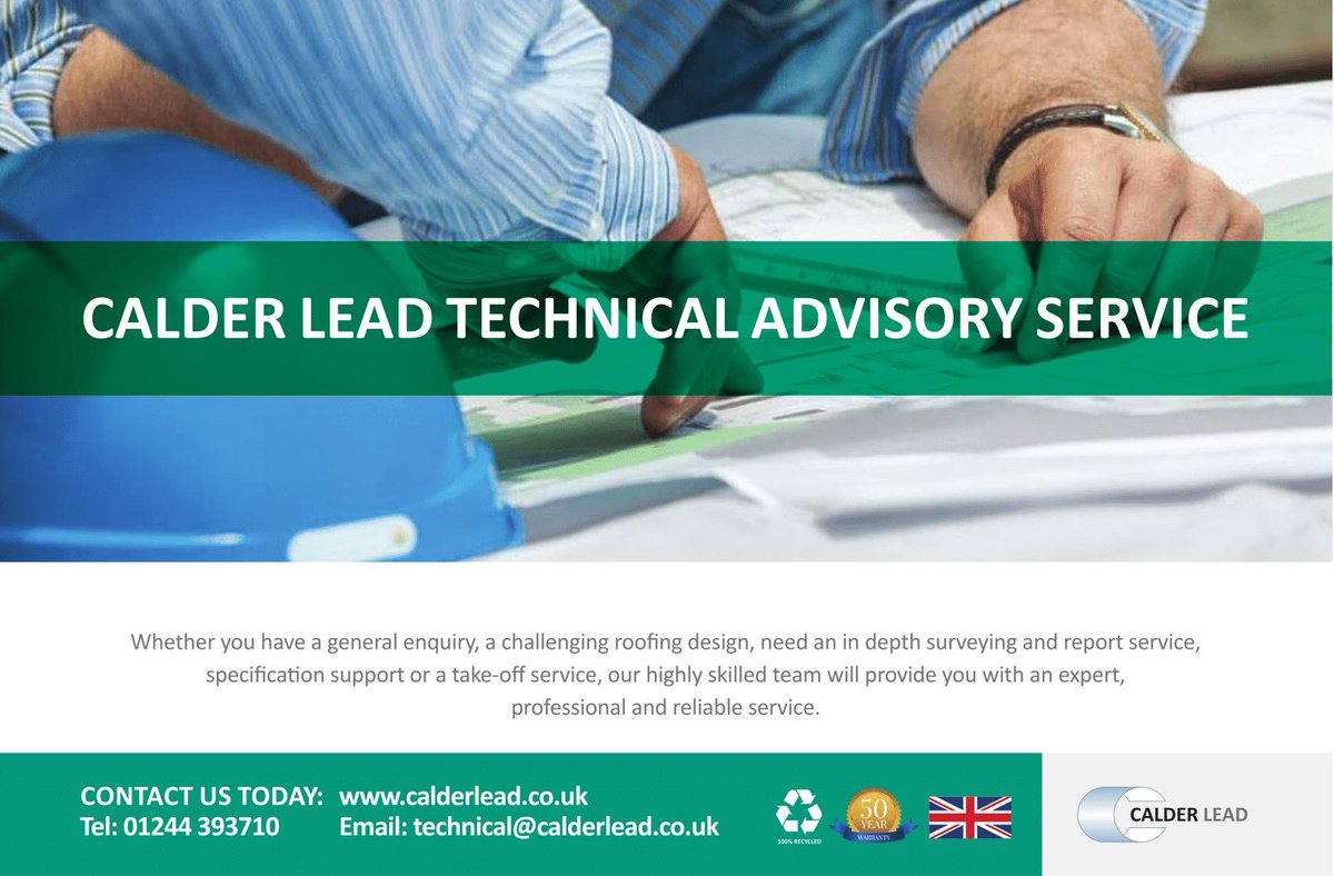Whether you’ve got a question on installing lead flashings, or need some assistance with a complex drawing, our industry leading technical department is here to help. 

Please get in touch on 01244 393710 or email technical@calderlead.co.uk  #LeadRoofing #TechnicalSupport