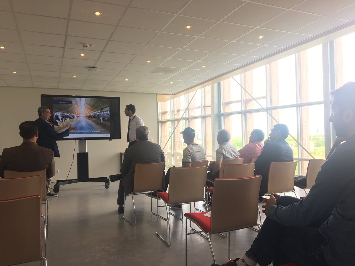 Presentation of our member Agriprom for delegation of farmers from Iran <a href="/DairyCampus/">Dairy Campus</a>  <a href="/AGRiPROM_nl/">AGRiPROM</a>
