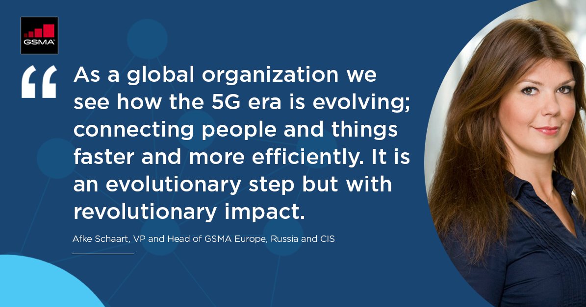 📣 #CallForAction for 🇪🇺 #EU; Our #GSMA VP and head of Europe, Russia and CIS, Afke Schaart @afke1  highlighting the revolutionary impact that #5G will have. #IntelligentConnectivity #betterfuture 🌎  #CompetitiveEurope