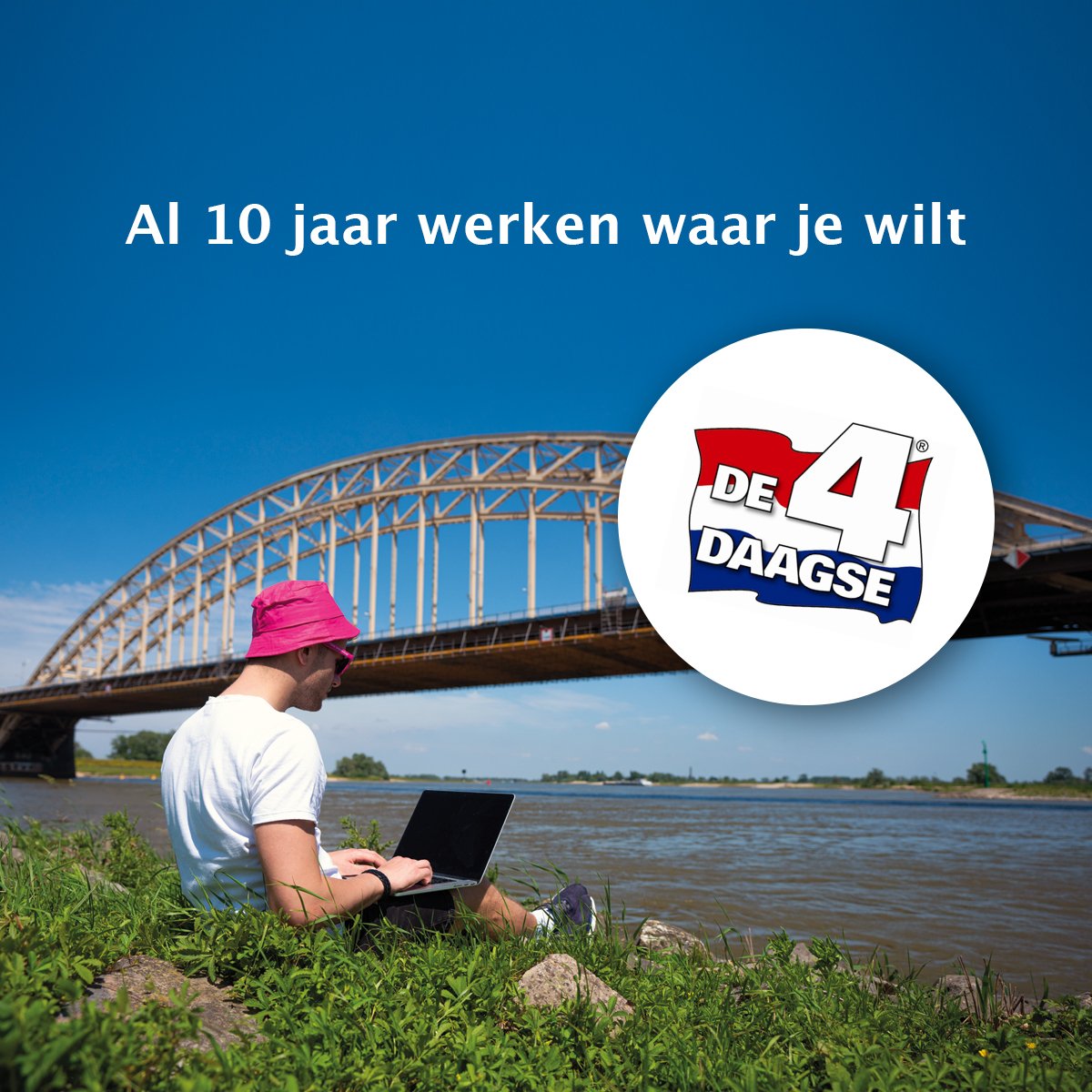 Identabv's tweet image. Dit jaar zijn identa en isolve al voor het 10de jaar op rij de trotse ICT-partner van Stichting DE 4DAAGSE!

#isolve #identa #werkenwaarjewilt #4daagse #nijmegen #ict #10jaar
