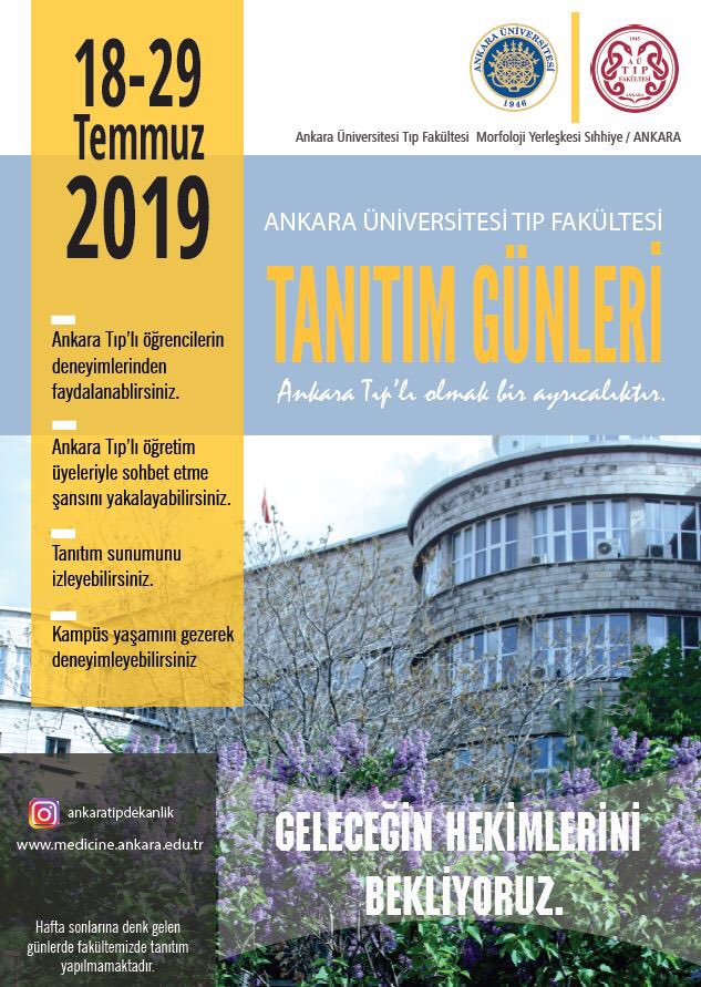 Tanıtım günleri erken başladıı 17-29 Temmuz arası AÜTF adaylarına okulumuzu anlatmak isteyen herkesi Morfoloji binamıza beklerizz