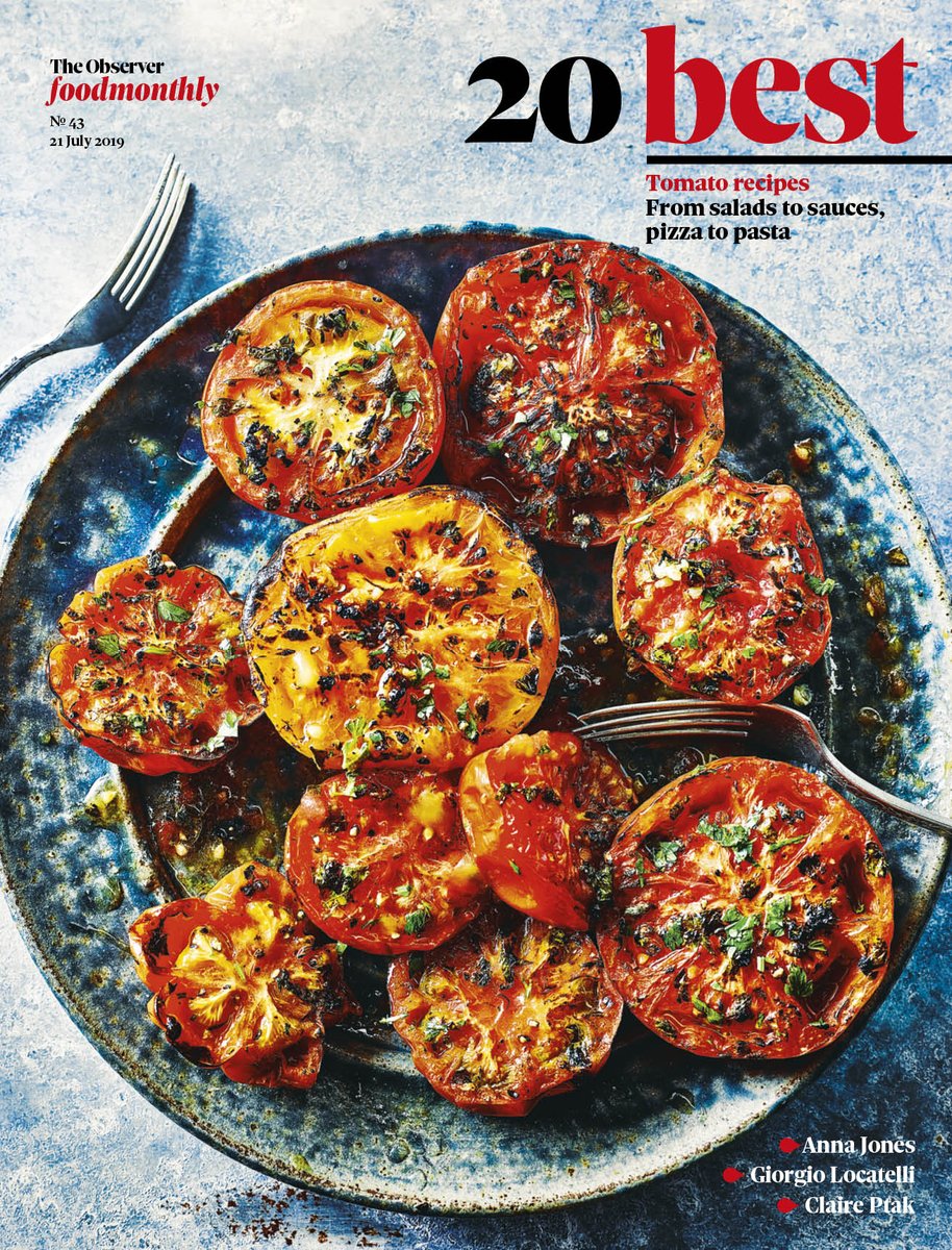 #OFM's 20 best tomato recipes, free with today's <a href="/ObserverUK/">The Observer</a>: feat recipes from @monikabrindisa <a href="/fuchsiadunlop/">Fuchsia Dunlop</a> <a href="/africooks/">Jessica Harris</a> @dianahenryfood <a href="/we_are_food/">Anna Jones</a> @rivercafelondon @ritasdining <a href="/5oclockapron/">Claire Thomson</a> @jacobkenedy