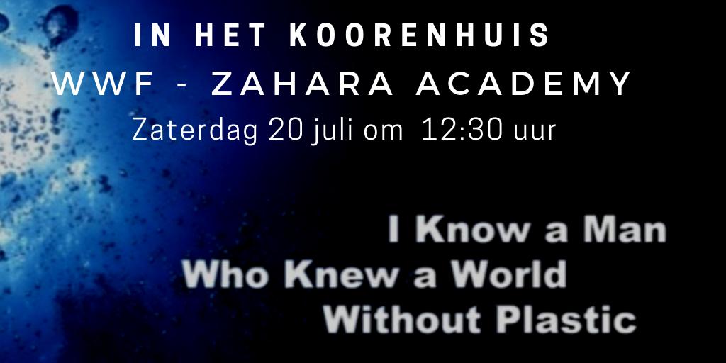 Wat kunnen we doen om  een wereld zonder plastic soep te creëren? 
Het Wereld Natuur Fonds en Academy Zahara nodigen u uit een manier te vinden om mee te helpen.
Iedereen wacht tot iemand anders het probleem oplost, maar iedereen dat ben je zelf.
#inhetkoorenhuis
