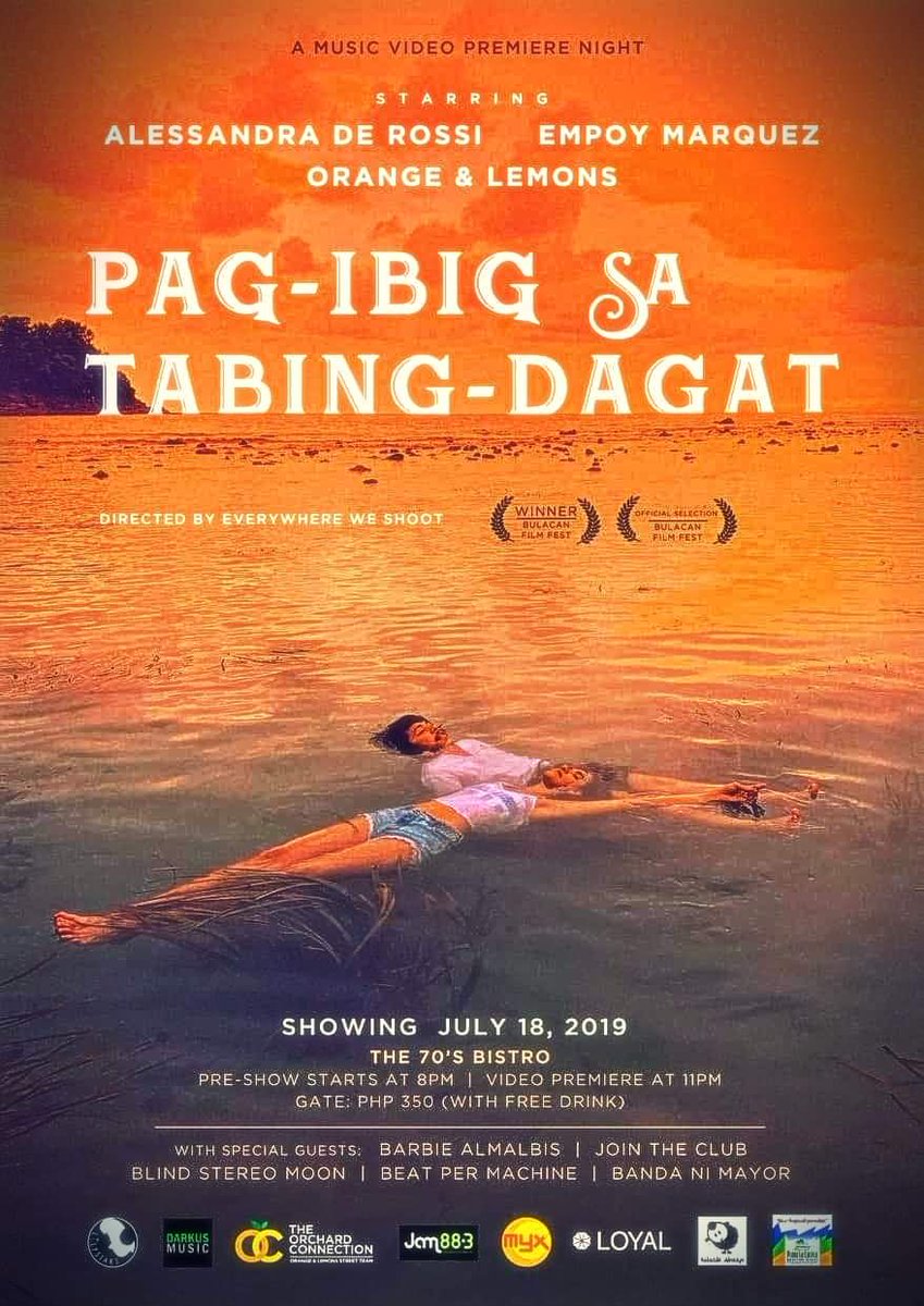 It's another awesome track from our brothers <a href="/moonlanegardens/">Orange & Lemons</a>. Tomorrow night is their music video premiere at <a href="/the70sBistro/">The 70's Bistro</a> with performances by Barbie Almalbis, Blind Stereo Moon, Beat Per Machine, Banda Ni Mayor TV and yours truly. See you there, guys! 👍😉 #JoinTheClub2019