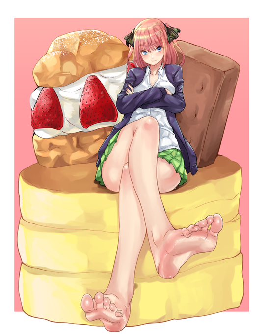 EijiさんがTwitterに投稿した中野二乃(五等分の花嫁)のイラスト。