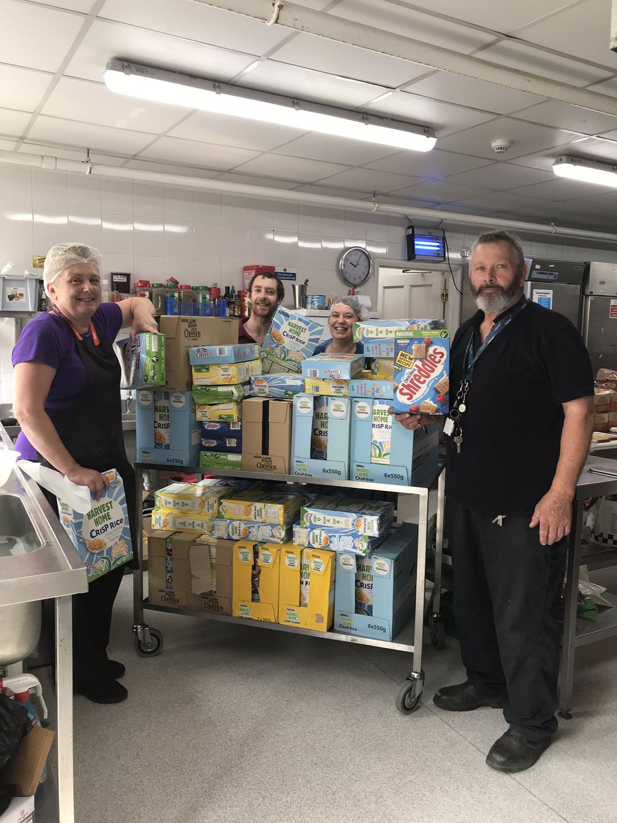 Very productive morning. Our lovely site officer Chris and myself went to The Ferry Project to donate excess cereal to the homeless from <a href="/tbap_octavia/">Octavia AP Academy</a> that won’t be used due to the summer break. #tbap19 #compassion #community