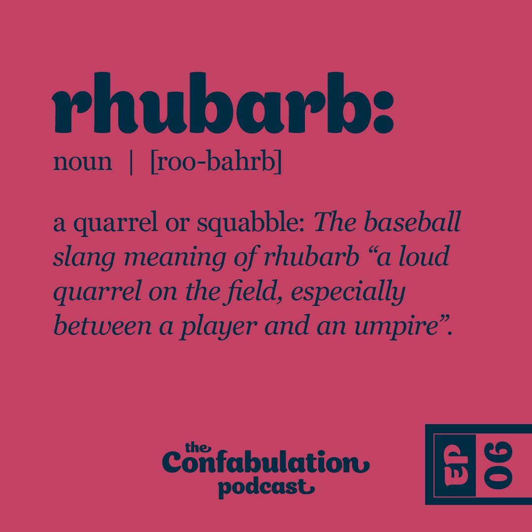 confabcast's tweet photo. Fruit or vegetable? Sweet or sour? Squabble or misunderstanding? Join us for a candid discussion surrounding rhubarb and fuzzy grey memories.
https://t.co/iS0QtzFvXq https://t.co/txfFBf8YMr