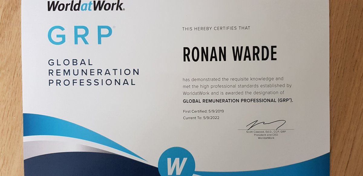 Nice surprise arrived in the post today from <a href="/WorldatWork/">WorldatWork</a> #Thanks #GRP