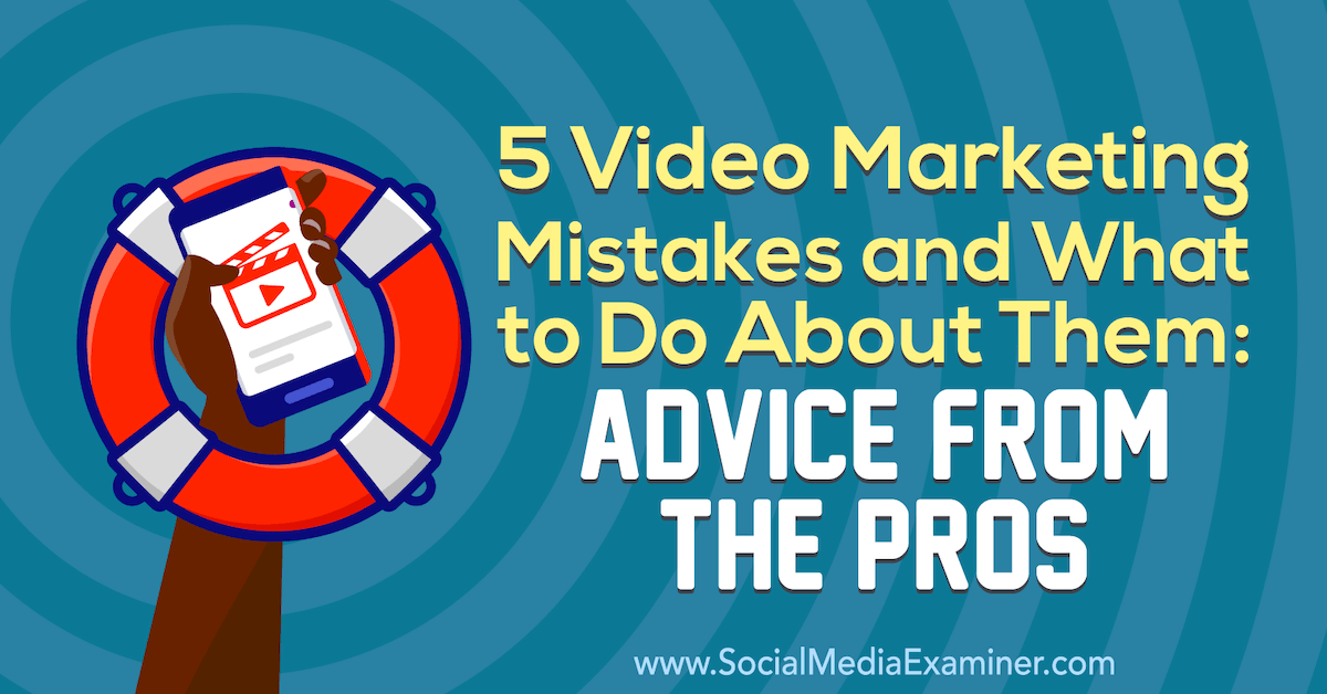 5 Video Marketing Mistakes and What to Do About Them: Advice From the Pros dlvr.it/R8Zt3T