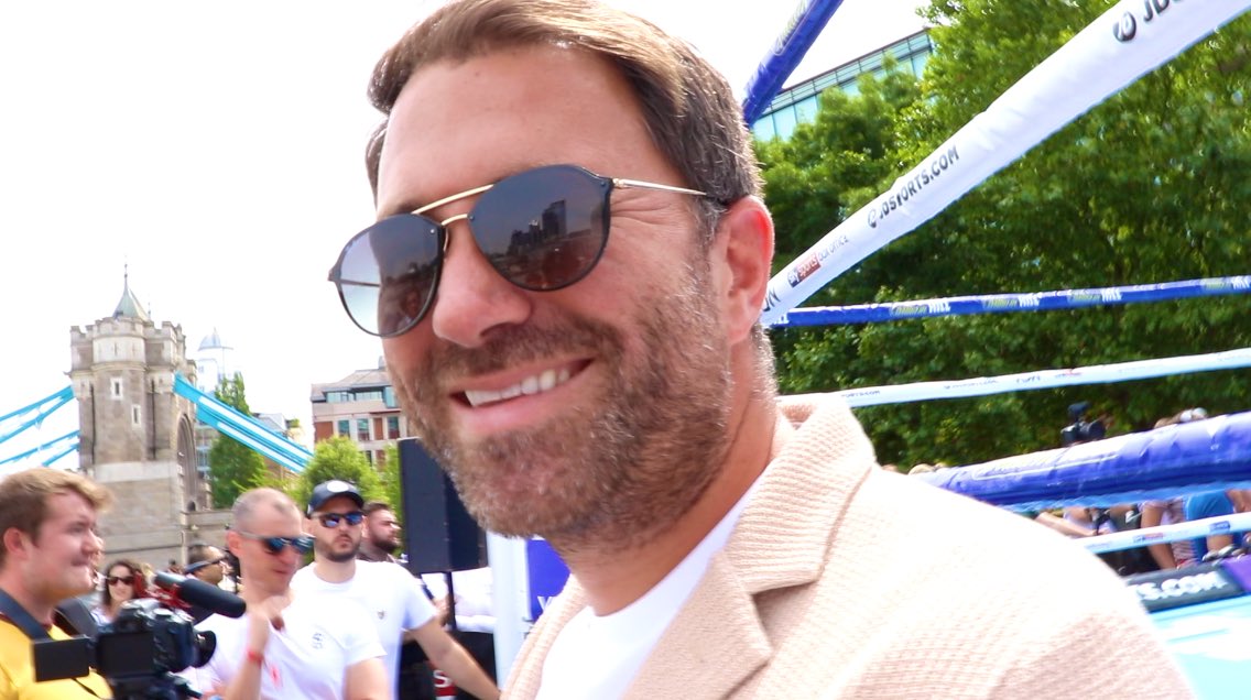 My interview today with <a href="/EddieHearn/">Eddie Hearn</a> 

'RUIZ KNOCKS WILDER OUT' - EDDIE HEARN / CONFIRMS WBC INTERIM TITLE FOR WHYTE-RIVAS &amp; TALKS PAC-KHAN

🎥: youtu.be/QMmUP7ifVQo

#WhyteRivas