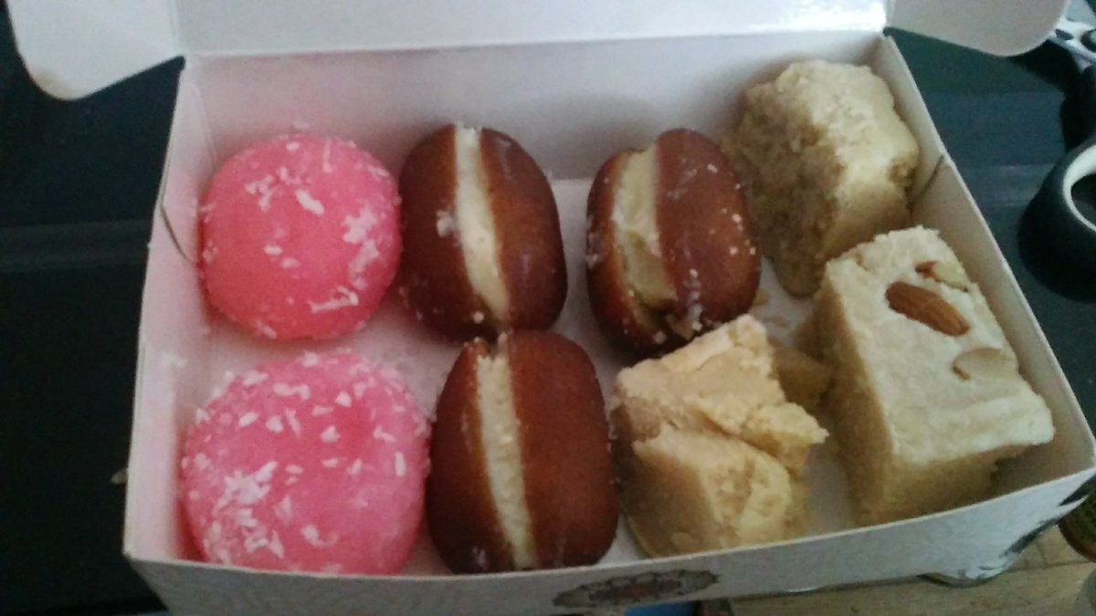 When you get a suprise delivery of traditional asian sweets!!!! Think im going to enjoy these