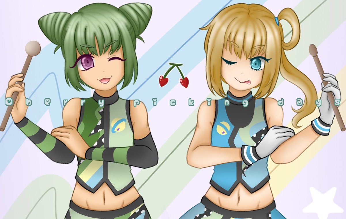 💚 Cherry 🍒 Picking 🍒 Days 💙 #あんわか #福原あん #森園わかな