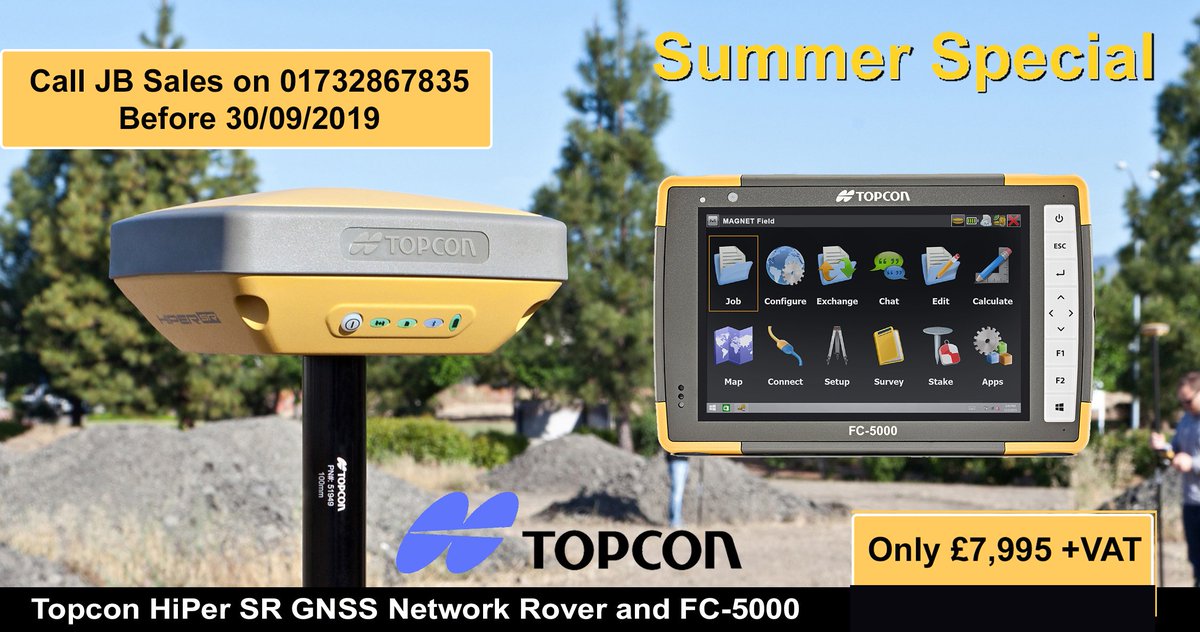 JBSurveyLtd's tweet photo. Super Summer Savings! Grab the @TopconGB_IRE #HiPerSR with #FC5000 package at the special price until the 30th September. Call us or buy online at https://t.co/5Xozn5fzNm #Topcon #GNSS #SummerDeals https://t.co/uMzvxdMjxB