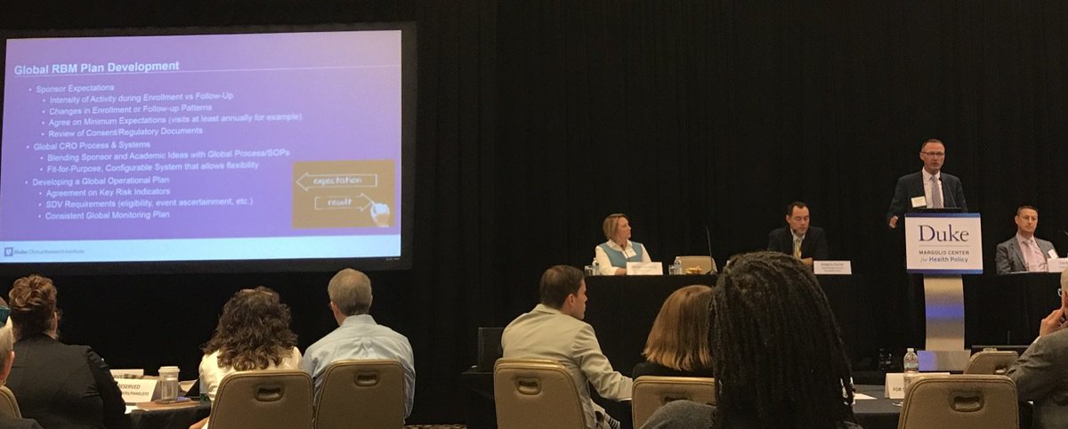 ACROhealth's tweet image. “Align your expectations early,” is key advice from @DCRINews’s @Ty_Rorick at the #ImplementRBM workshop session on stakeholder experiences with RBM.