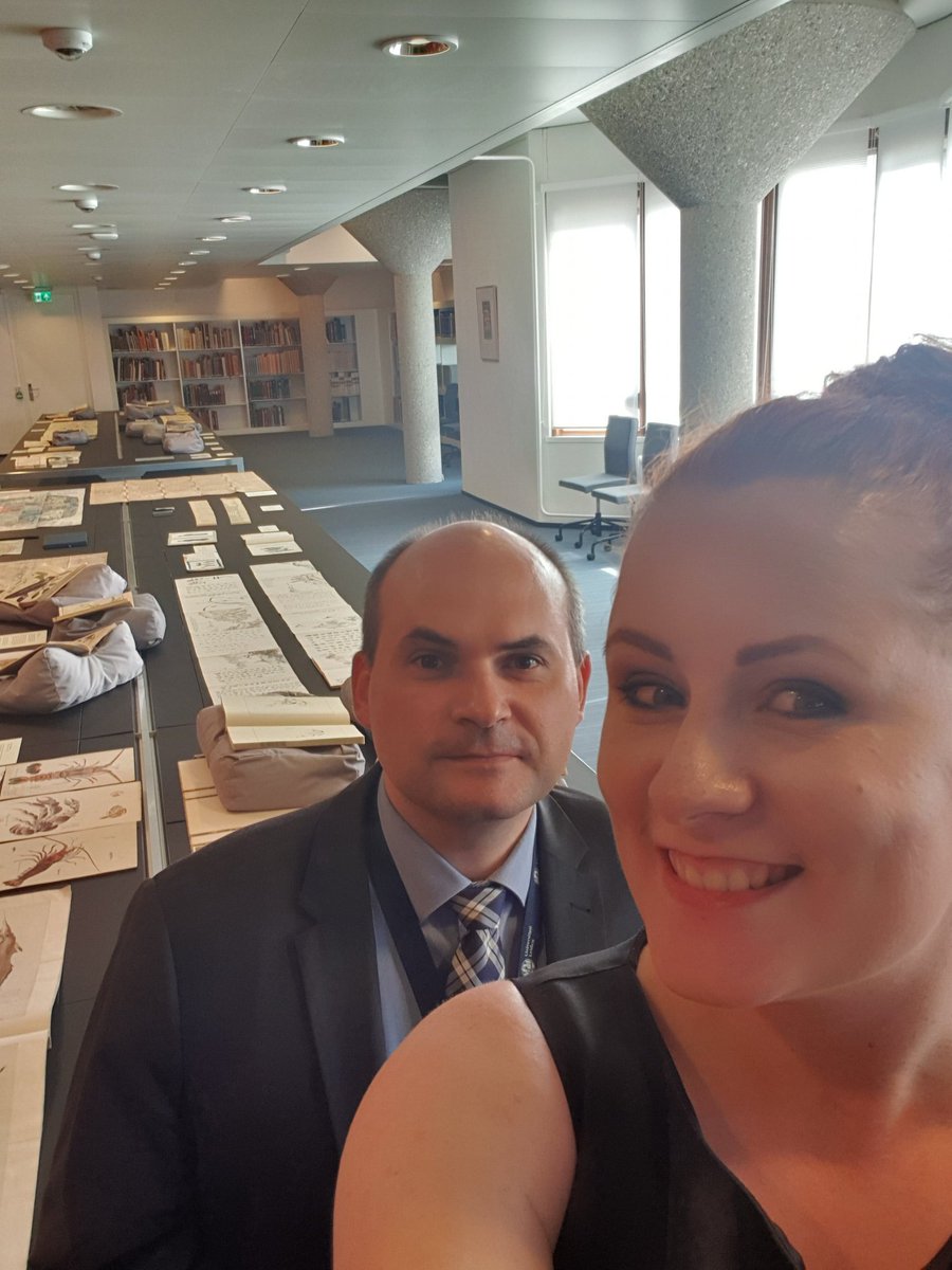 AsianLibraryNL's tweet photo. #ICAS11 visitors , curators Marc Gilbert and @nadiakreeft are ready for you at @ubleiden for the special exhibit on East Asia! Join us for a look and a drink at our reception! #Asianlibrary https://t.co/2OC3k5x5z3