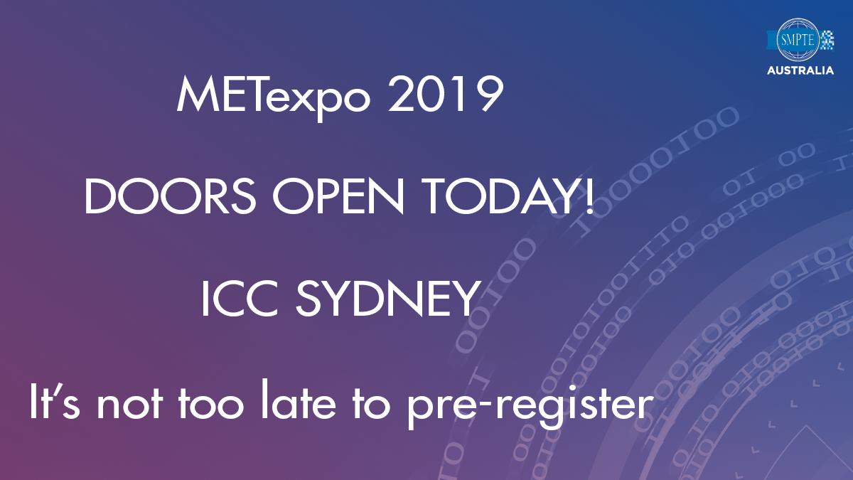 met_expo's tweet photo. Come and visit us at METexpo today! @ICCSyd
Focusing on all aspects of the “creation, distribution and consumption” of media, entertainment and technology. @SMPTE_Australia 
#METexpo19 #media #entertainment #technology #video #networking #tradeevent #film #camera #graphics #drone https://t.co/nHWJ4nfNPd