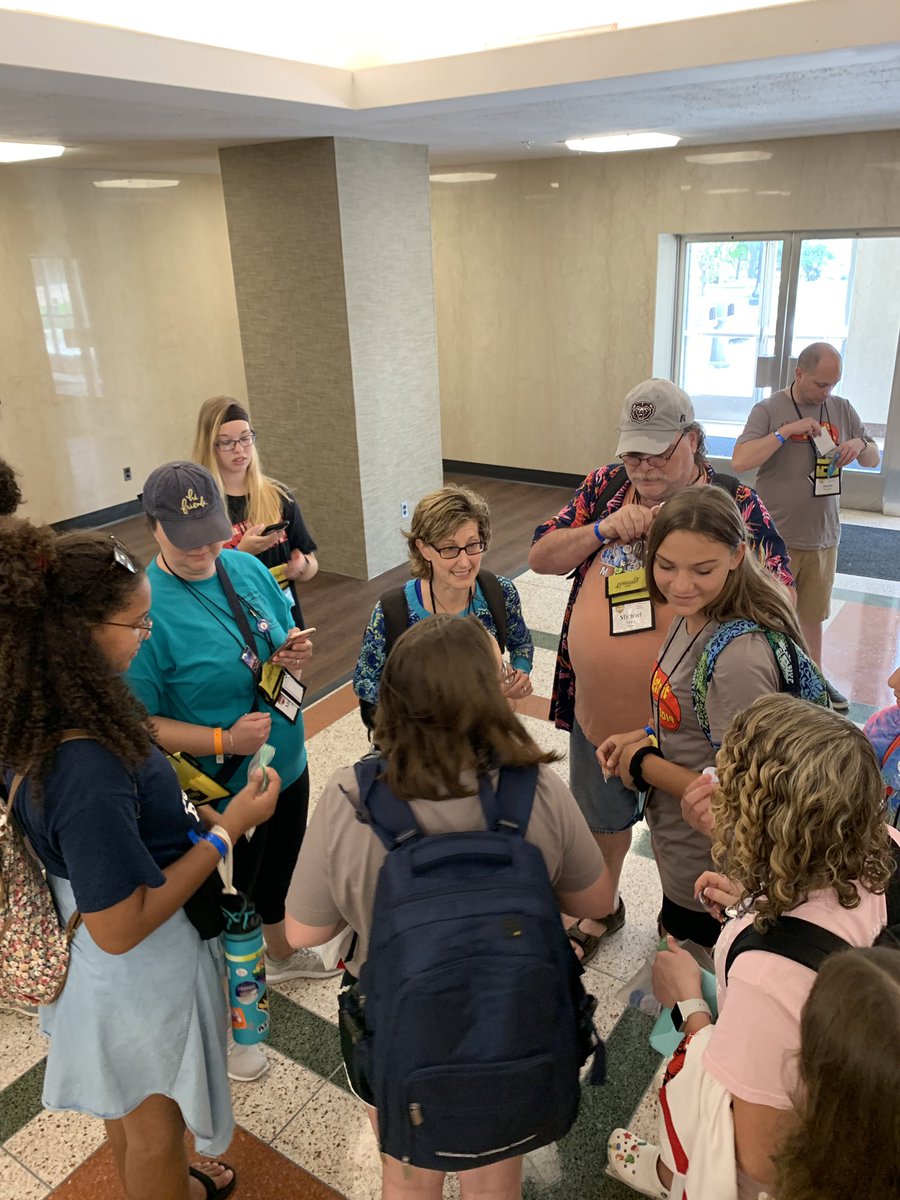 jodymask's tweet photo. The t-shirt pickup line is also a hotbed of pin trading at #PYT19 https://t.co/y9B3FvHzYy