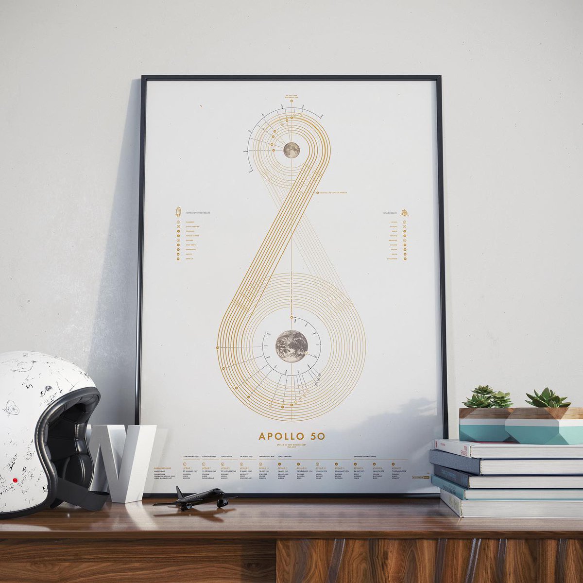 madefromdata's tweet image. My new Apollo limited edition print to celebrate the 50th anniversary of the #MoonLanding. Metallic gold and lunar grey on white with a special pearlescent gold overlay. Available to buy on July 20th 🚀 madefromdata.com/product/apollo… #Apollo50th #screenprint