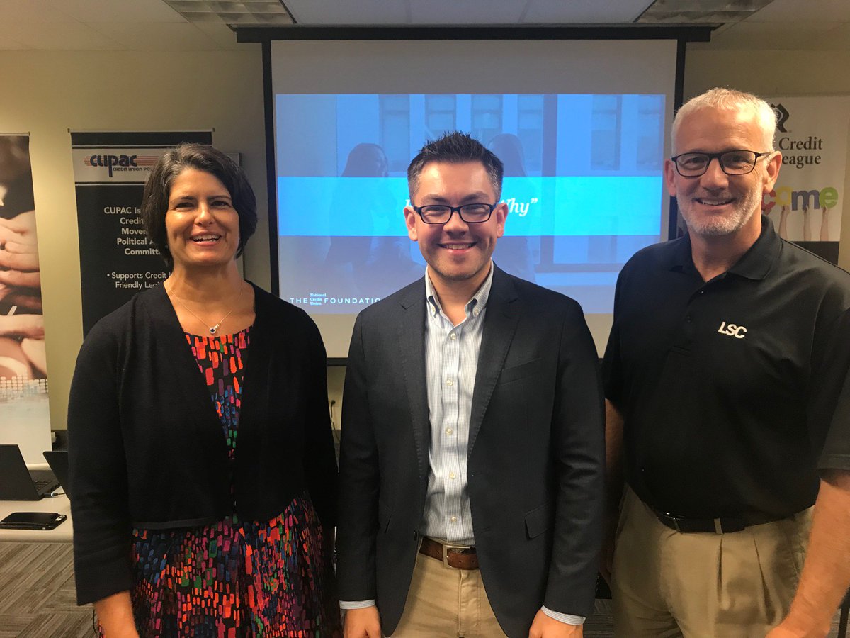 Excited to do an Exploring Why Session for you all! #CUDifference RT @IllinoisLeague: Staff at the Illinois Credit Union System are happy to be participating in the <a href="/NCUFoundation/">ncufoundation</a> DE "On the Road" program today!