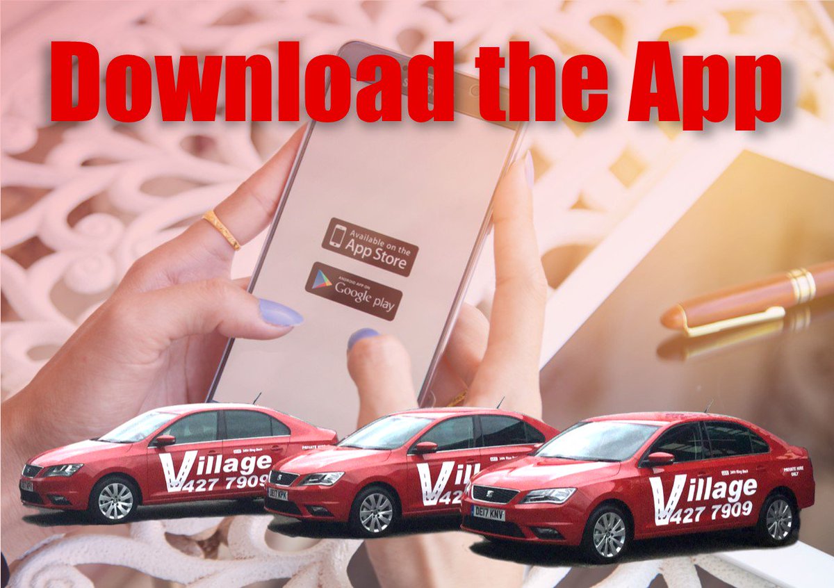 Take the hassle out of your commute home with the Village Taxis App.
It's so easy...
🚕 BOOK  
🚕 TRACK
🚕 PAY
📱Itunes: apple.co/1gwBbaO
📱Playstore: bit.ly/1iTYjC8
#Taxis #Liverpool #App #Home