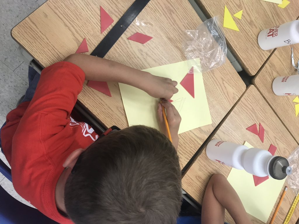 Campers read “Grandfather Tang’s Story” by Ann Tompert and created their own tangram animals for their peers to solve. #creativity #spatialreasoning #puzzles #summerheat #readaloud #makingconnections <a href="/DCSummerHEAT/">Dewitt Summer HEAT</a> <a href="/DSBNSummerHEAT/">DSBN Summer H.E.A.T</a>